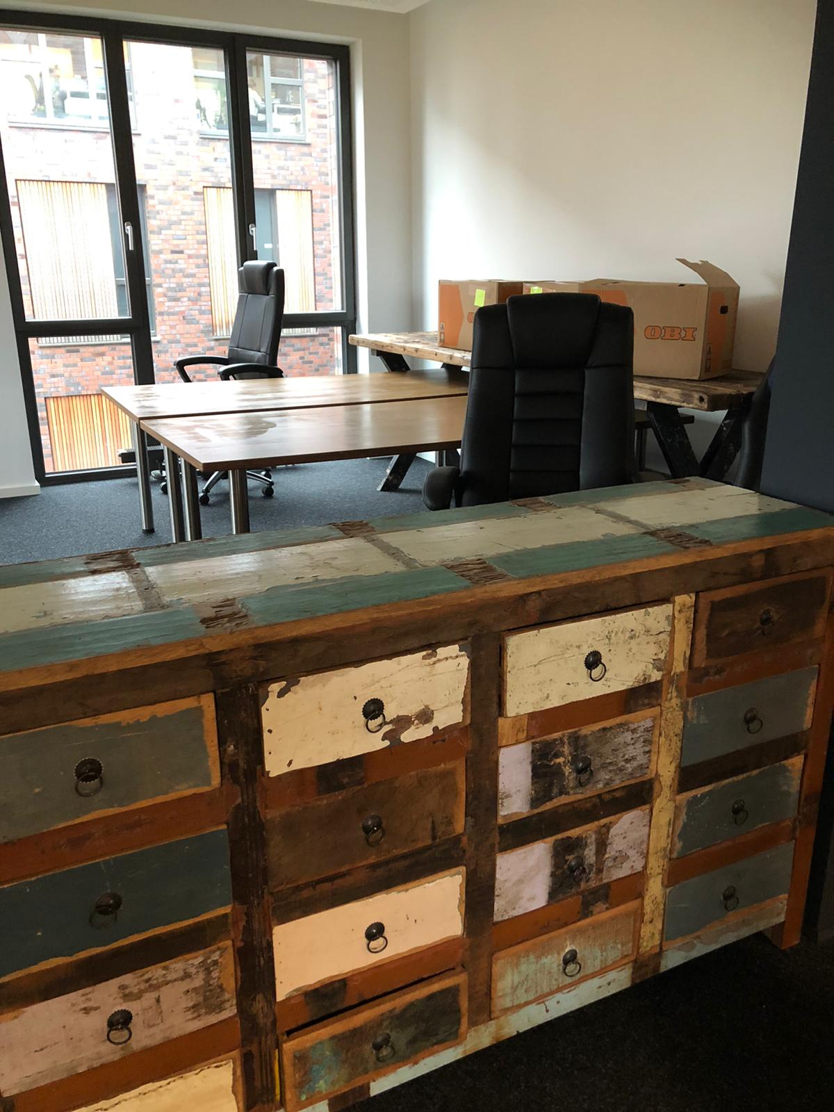 Restored cabinet in Drive's new office