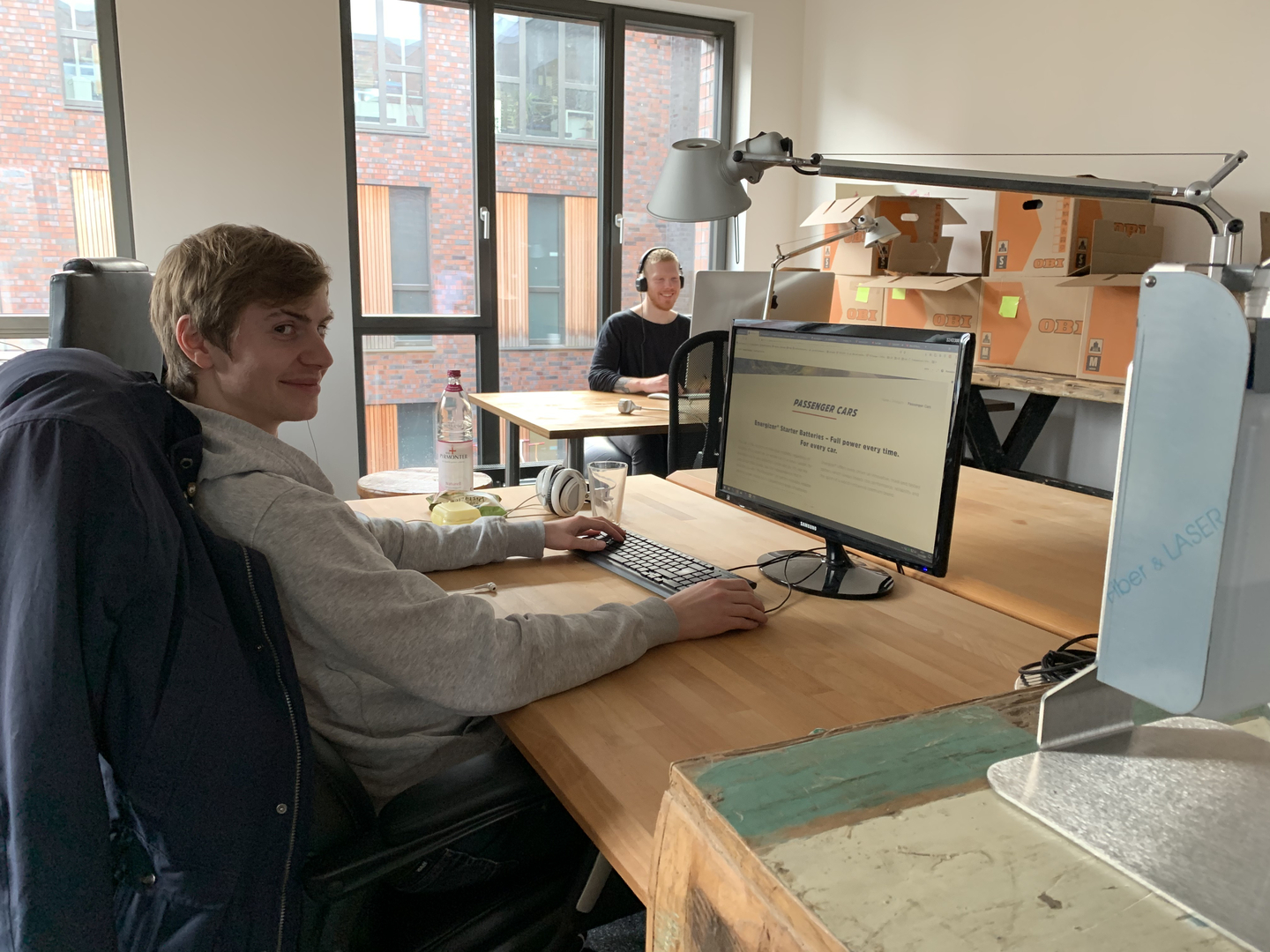 Developer of Drive at new workplace