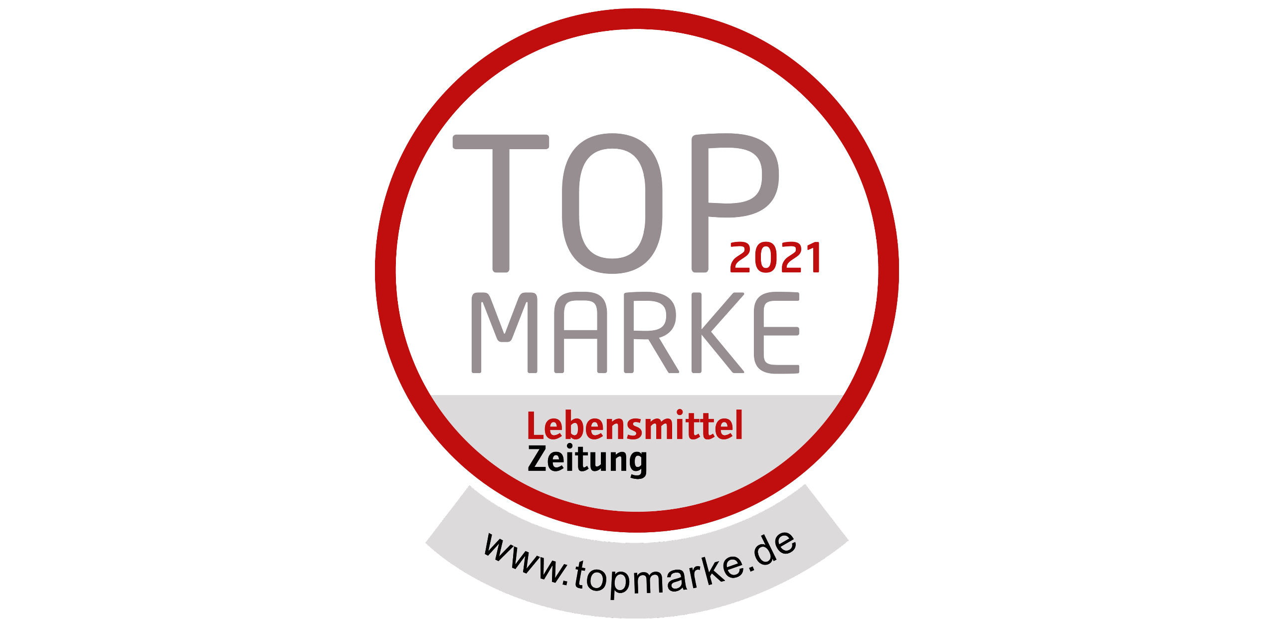 Siegel "Top Marke 2021 Lebensmittel"