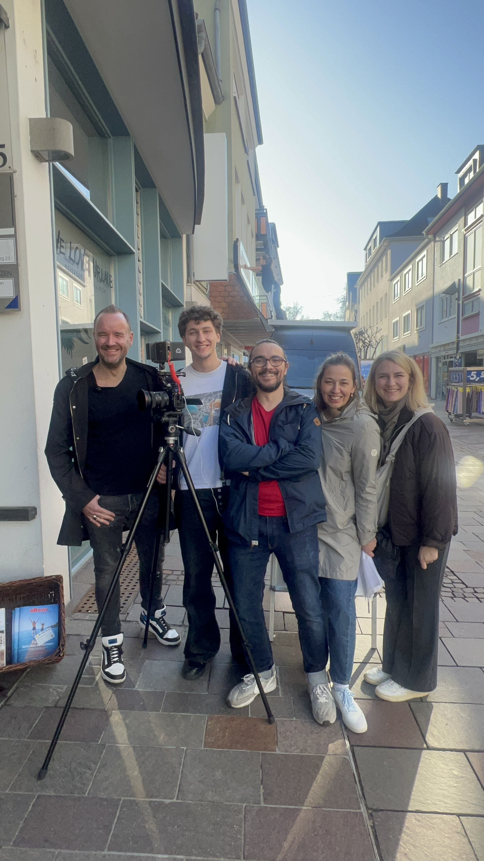Group photo with King Carsten from Paderborn and Brigitte and Joanna from the city team with DRIVE