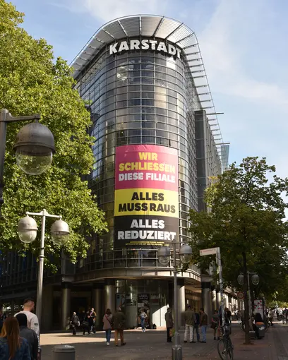 Foto von schließender Karstadt Filiale