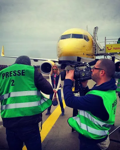 Foto- und Videoproduktion mit DRIVE, Behind the scenes vom Fotoshooting auf dem Flughafen