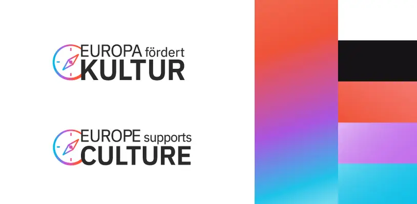 Europa Fördet Kultur Logo und Farbkonzept