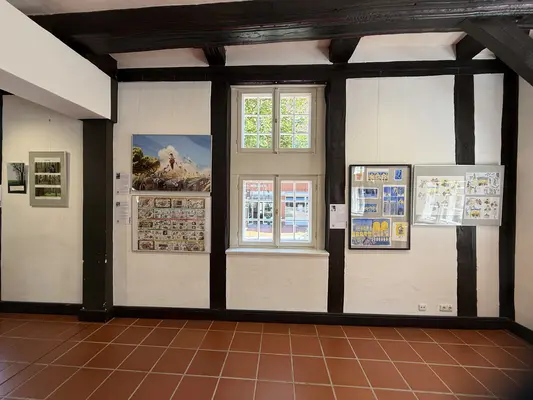 Photo of the exhibition space at the Abbey
