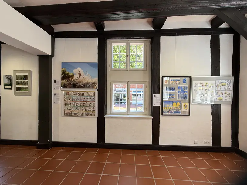 Foto des Ausstellungsraums in der Abtei