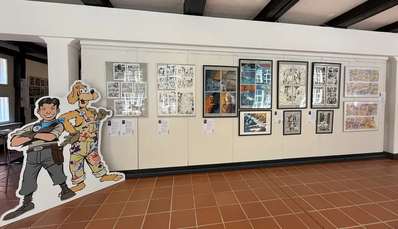 Foto des Ausstellungsraums in der Abtei