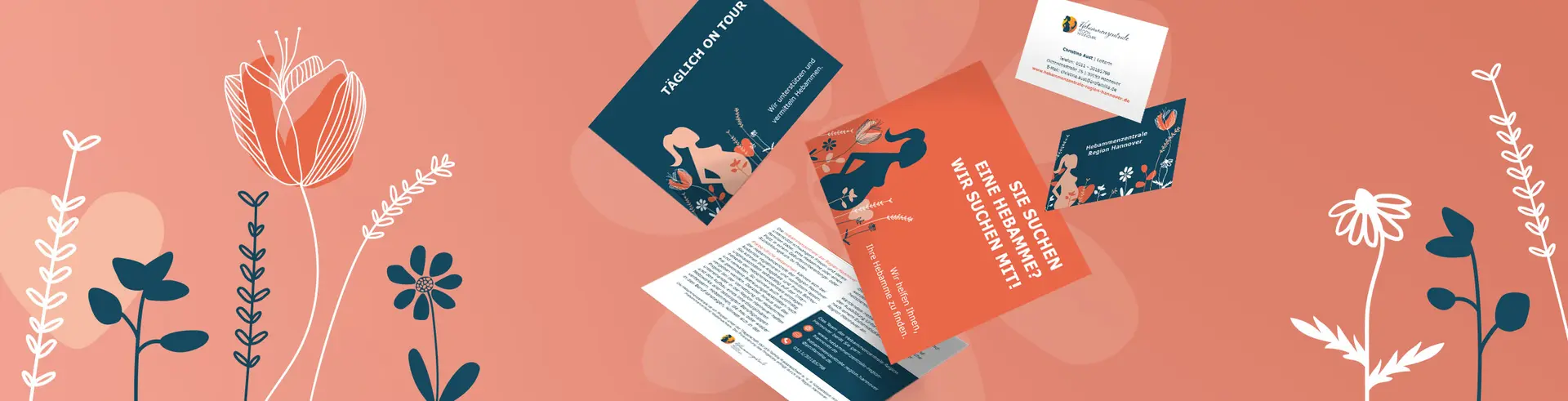 Midwives' Center Hanover Business cards and print materials
