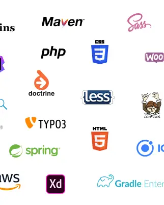 Logos aller Softwares, die wir bei DRIVE nutzen und unterstützen