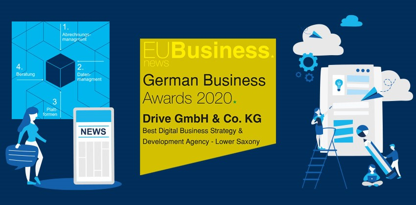 German Business Awards 2020 Drive GmbH & Co. KG - Best Digital Business Strategy & Development Agency - Lower Saxony