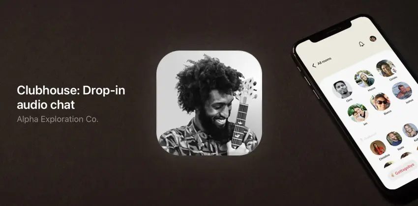 Clubhouse App auf einem Smartphone