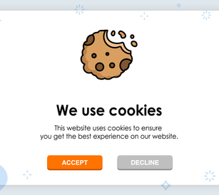 Typisches Cookie-Banner