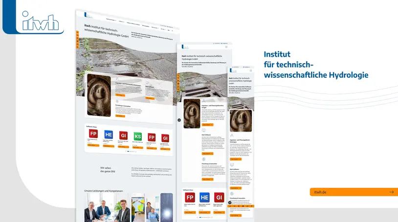 Bild mit Einblick auf die Website vom itwh