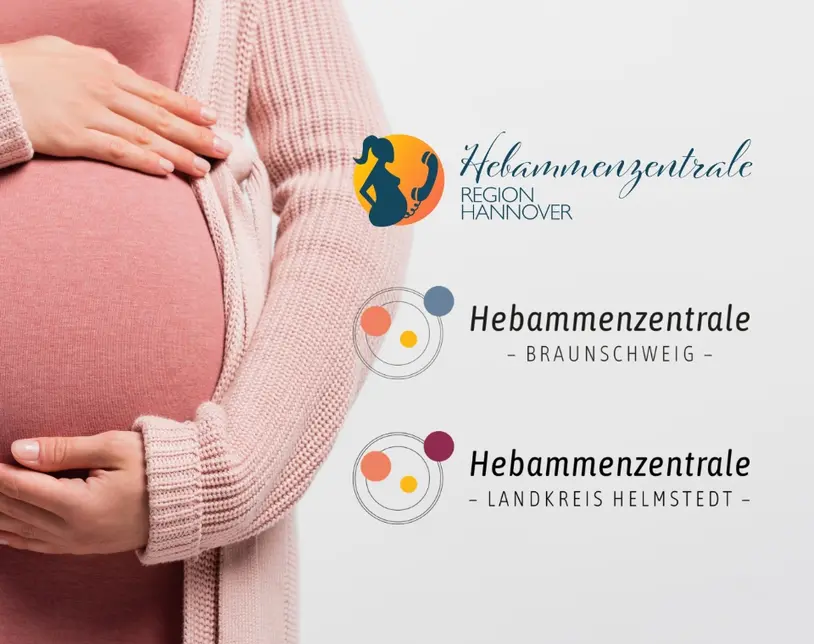 Hebammenzentrale Logos für Hannover, Braunschweig und Helmstedt