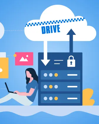 Schaubild der Datenübertragung mit der Drive-Cloud
