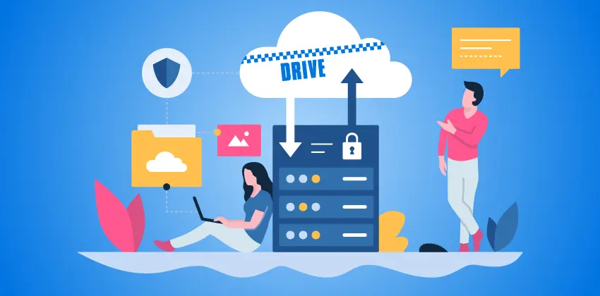 Schaubild der Datenübertragung mit der Drive-Cloud