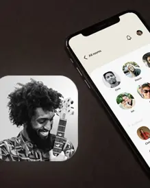 Clubhouse App auf einem Smartphone