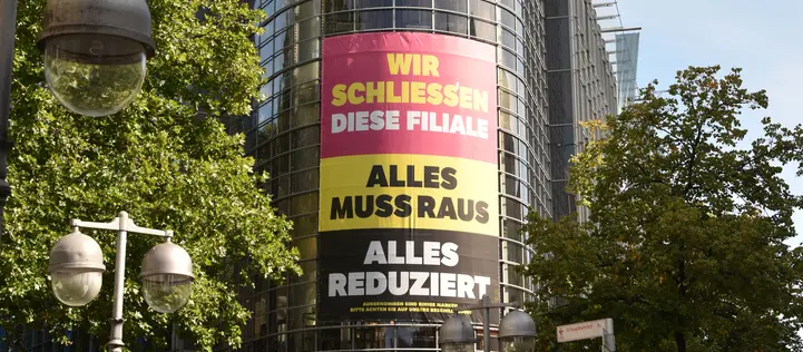 Schließende Karstadt Filiale
