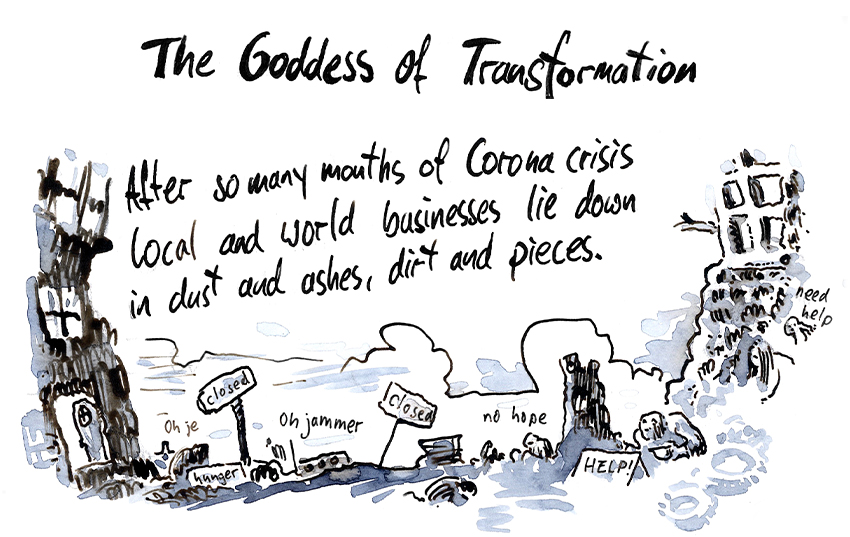 Goddess of digital transformation Comic Strip